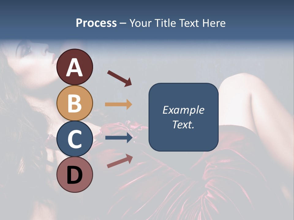 Figure Brunette Girl PowerPoint Template