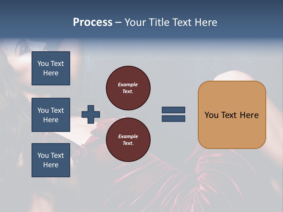 Figure Brunette Girl PowerPoint Template