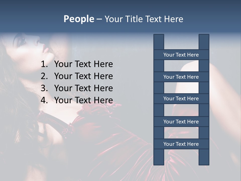 Figure Brunette Girl PowerPoint Template