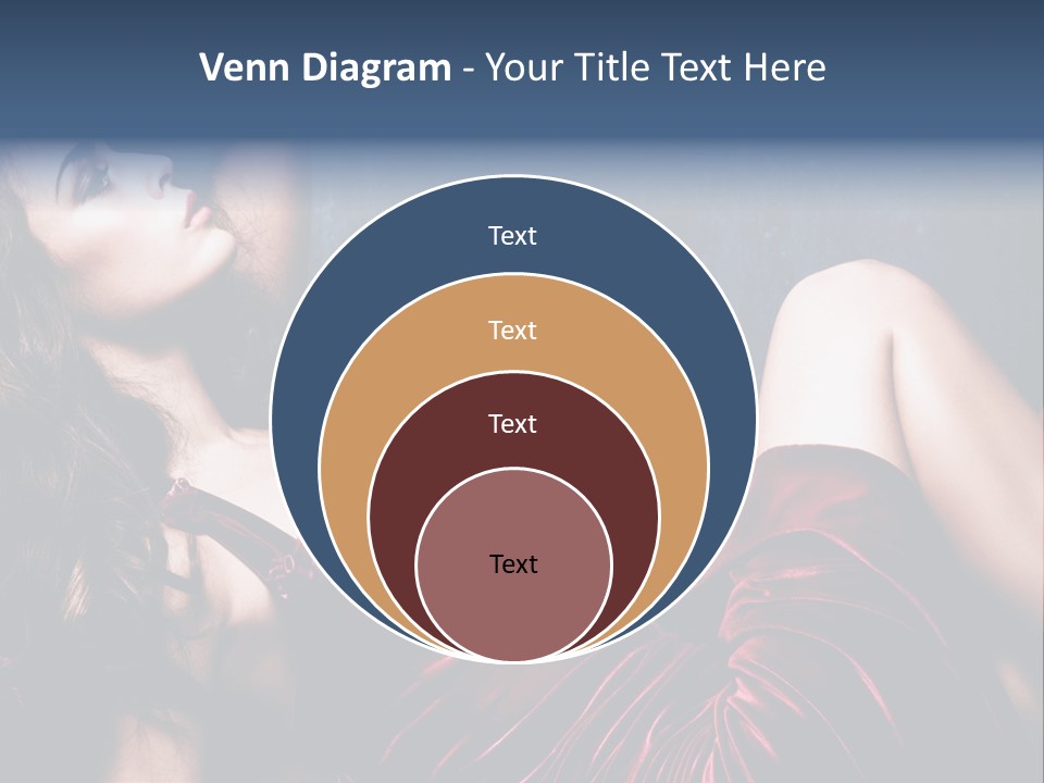 Figure Brunette Girl PowerPoint Template