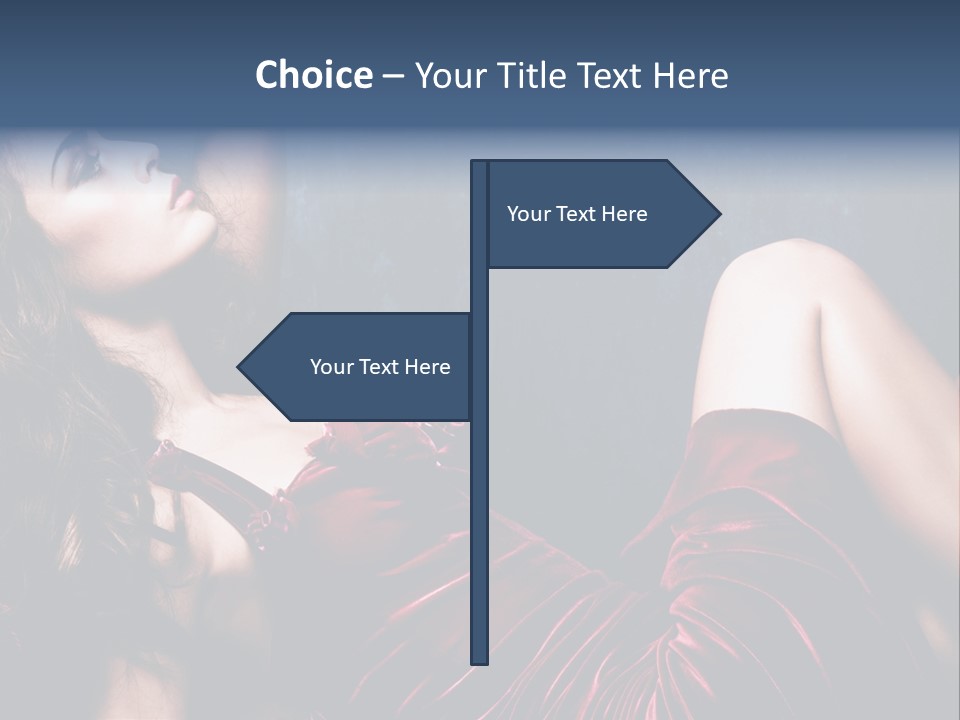 Figure Brunette Girl PowerPoint Template