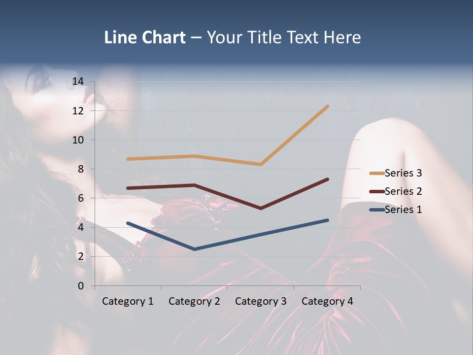 Figure Brunette Girl PowerPoint Template
