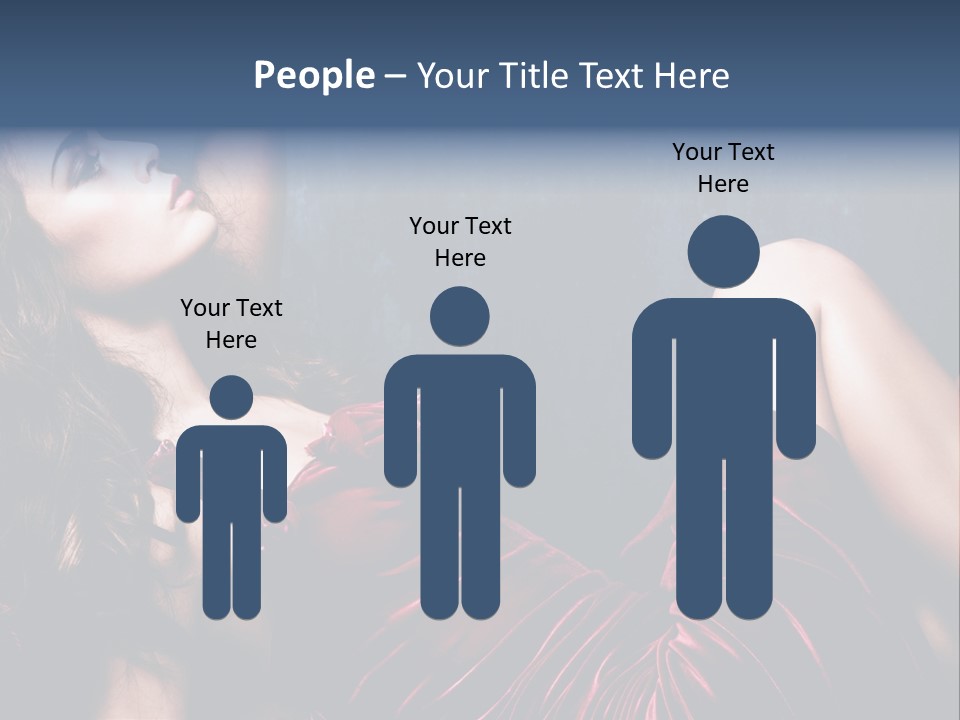 Figure Brunette Girl PowerPoint Template