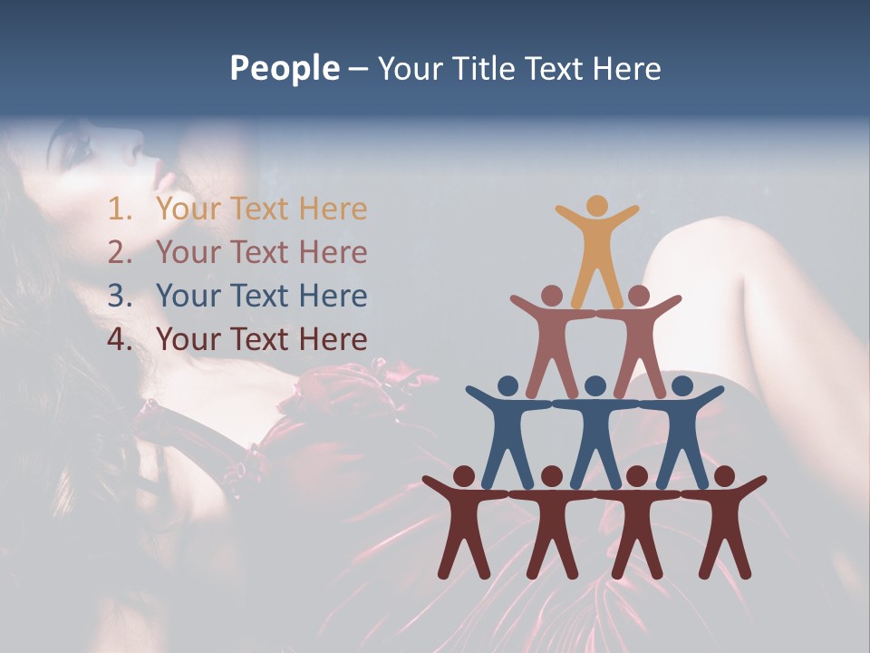 Figure Brunette Girl PowerPoint Template