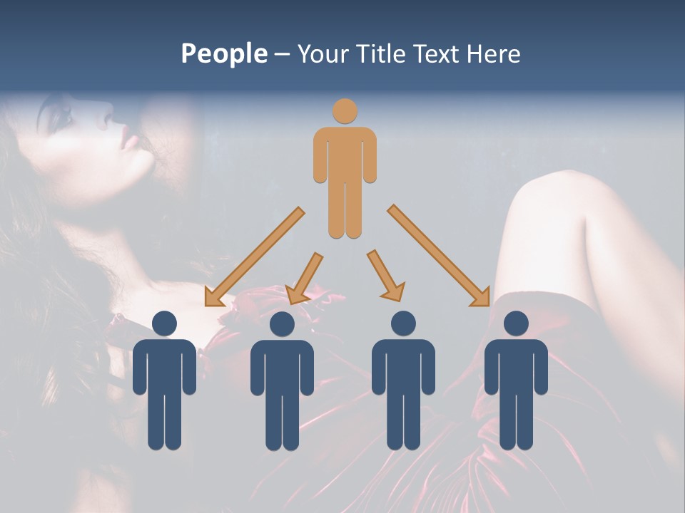 Figure Brunette Girl PowerPoint Template