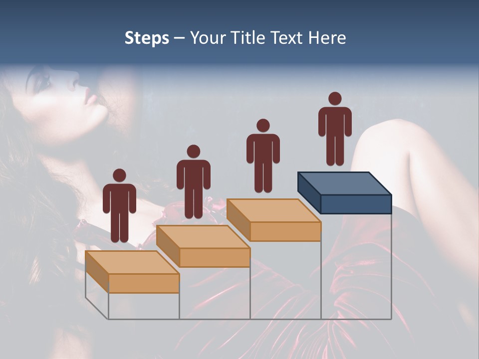 Figure Brunette Girl PowerPoint Template