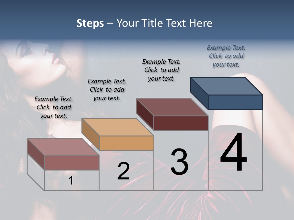 Figure Brunette Girl PowerPoint Template