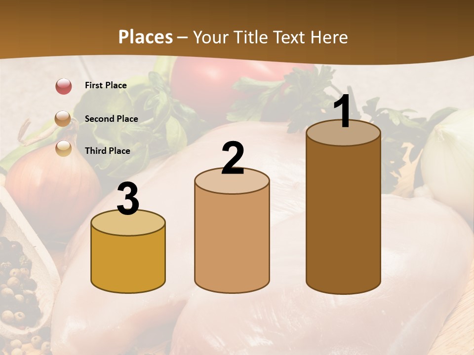 Grocery Meat Onion PowerPoint Template