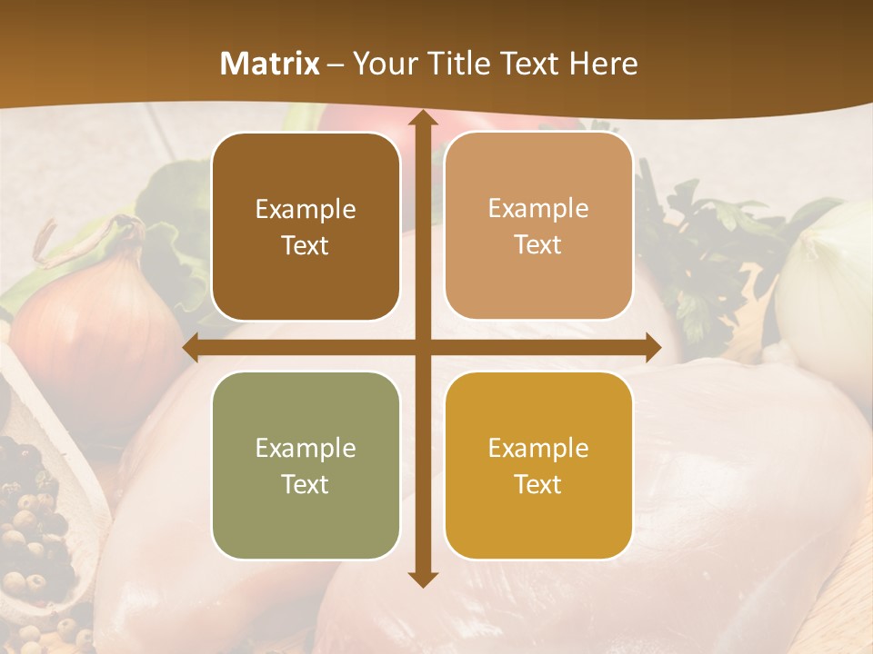 Grocery Meat Onion PowerPoint Template