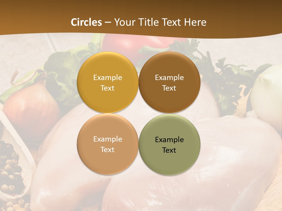 Grocery Meat Onion PowerPoint Template