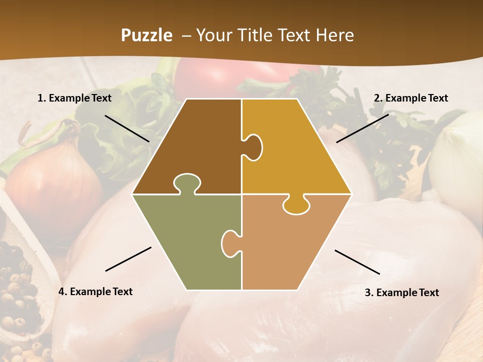 Grocery Meat Onion PowerPoint Template