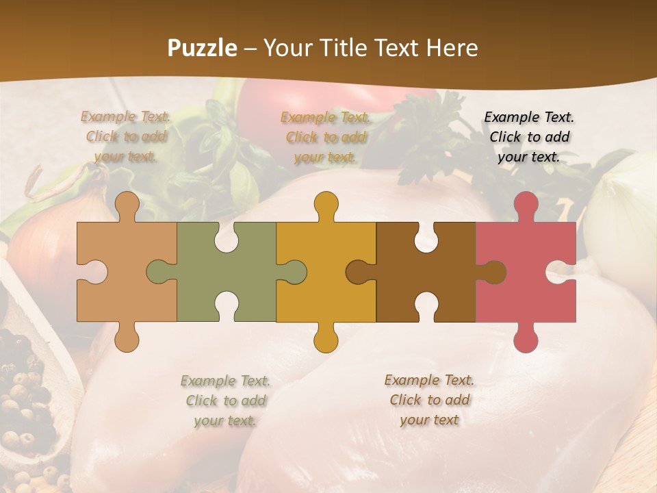 Grocery Meat Onion PowerPoint Template