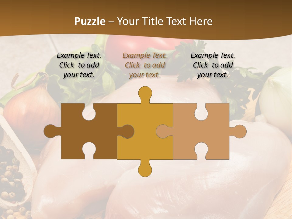 Grocery Meat Onion PowerPoint Template