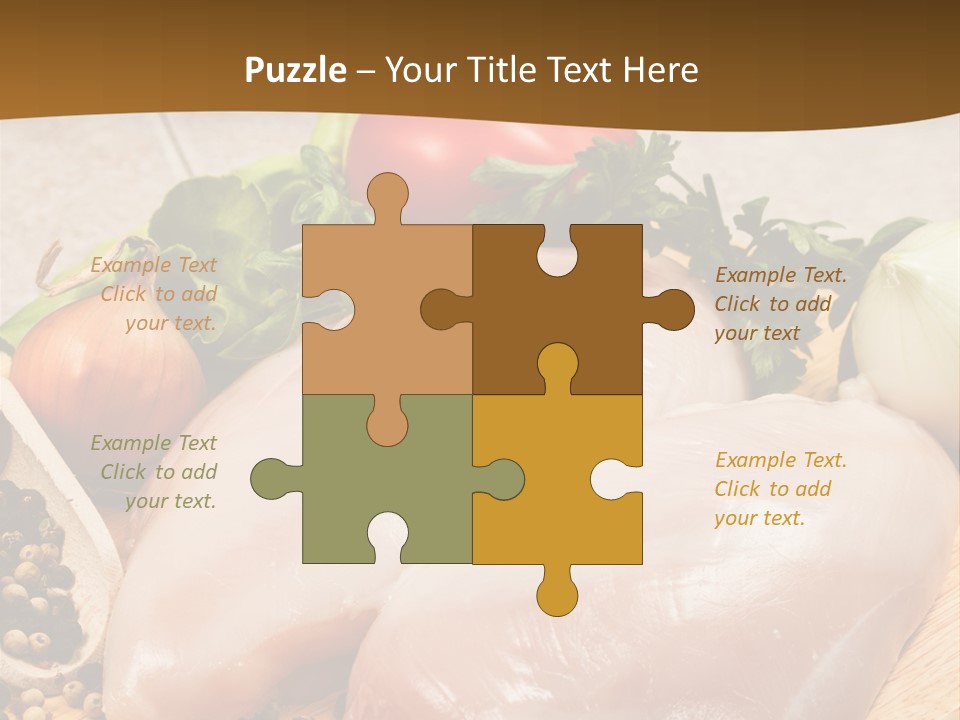 Grocery Meat Onion PowerPoint Template