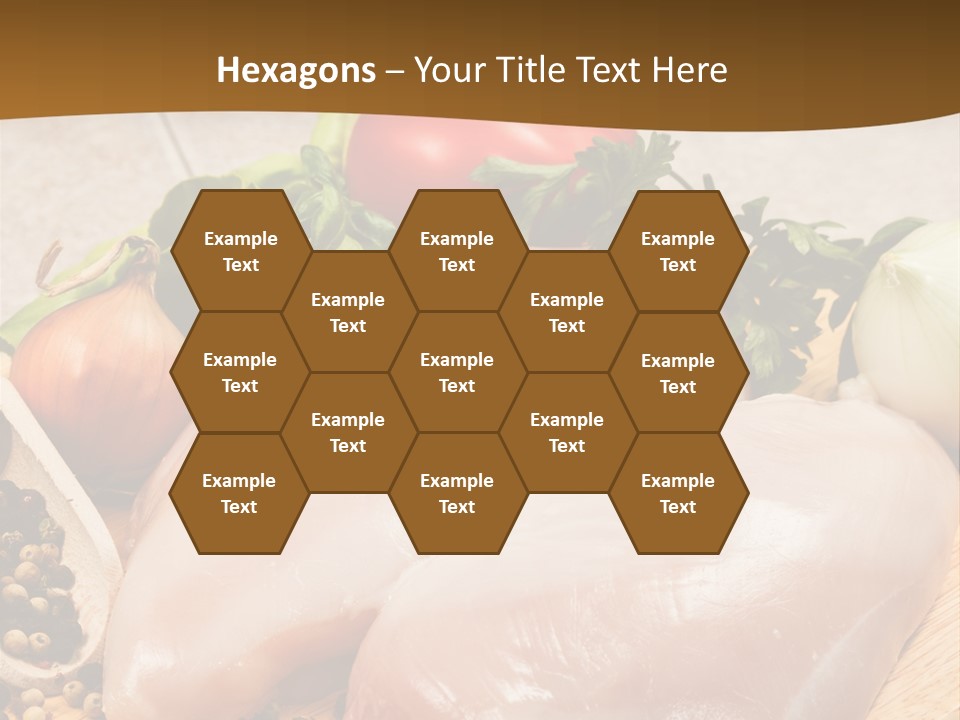 Grocery Meat Onion PowerPoint Template