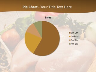 Grocery Meat Onion PowerPoint Template