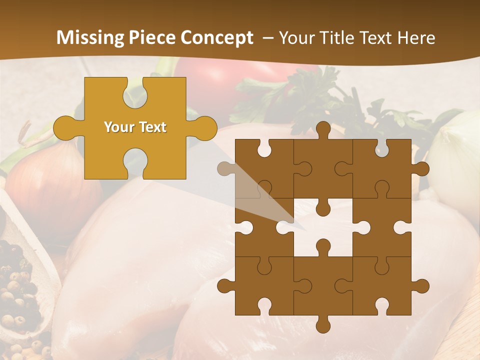 Grocery Meat Onion PowerPoint Template