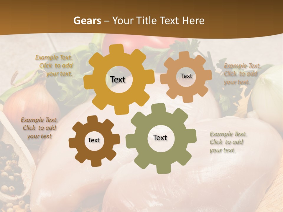 Grocery Meat Onion PowerPoint Template