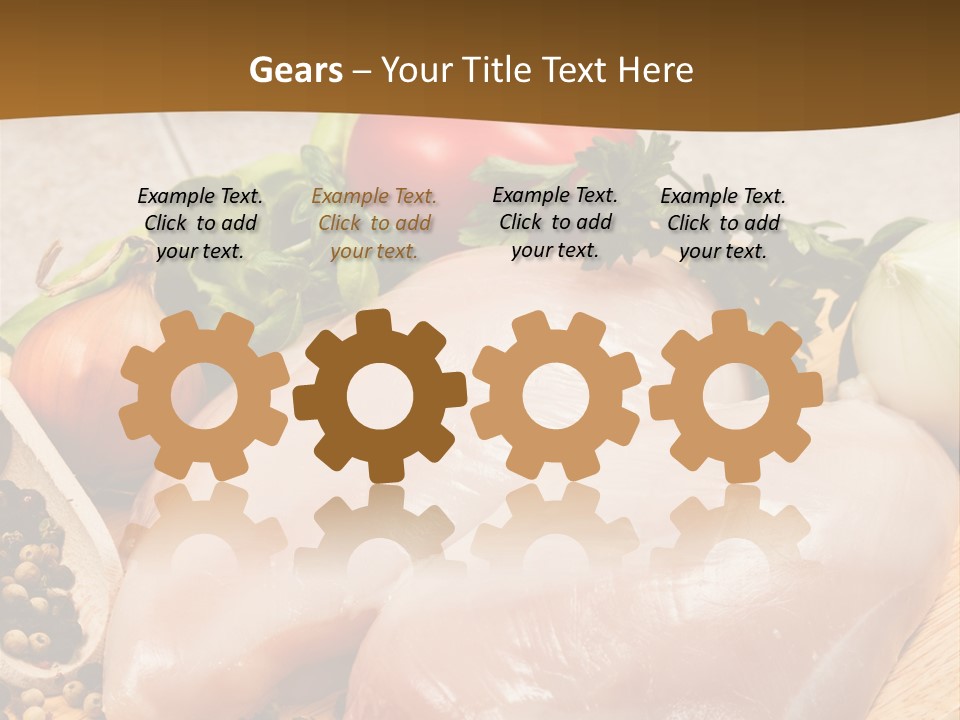 Grocery Meat Onion PowerPoint Template