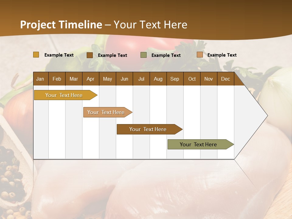 Grocery Meat Onion PowerPoint Template