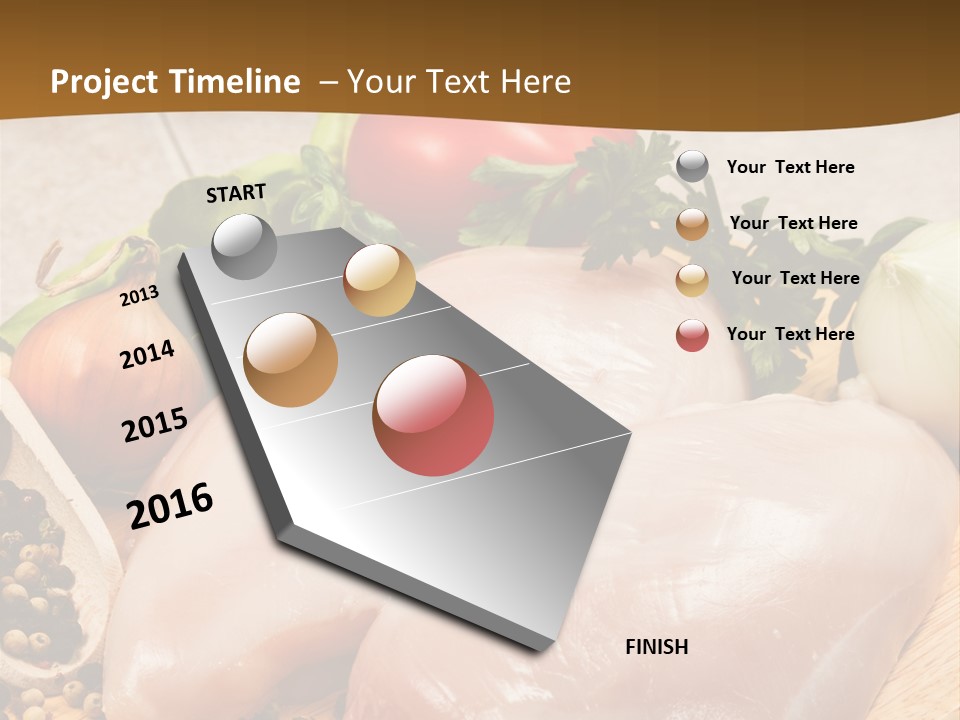 Grocery Meat Onion PowerPoint Template