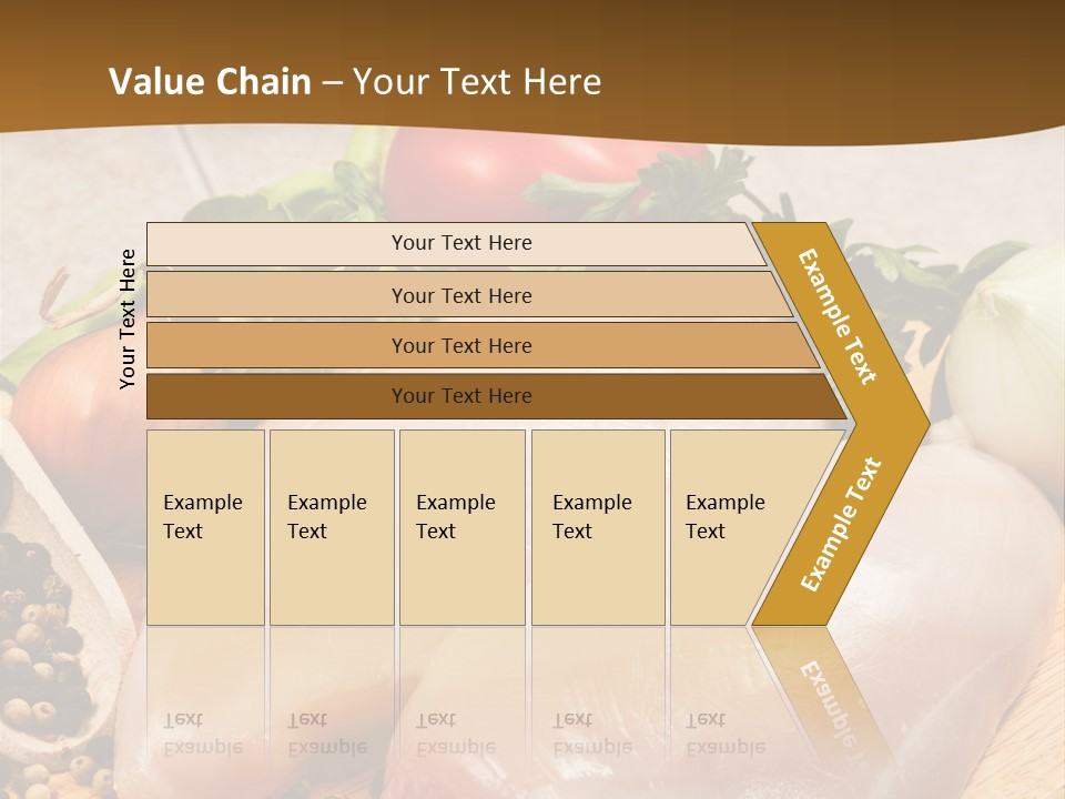 Grocery Meat Onion PowerPoint Template