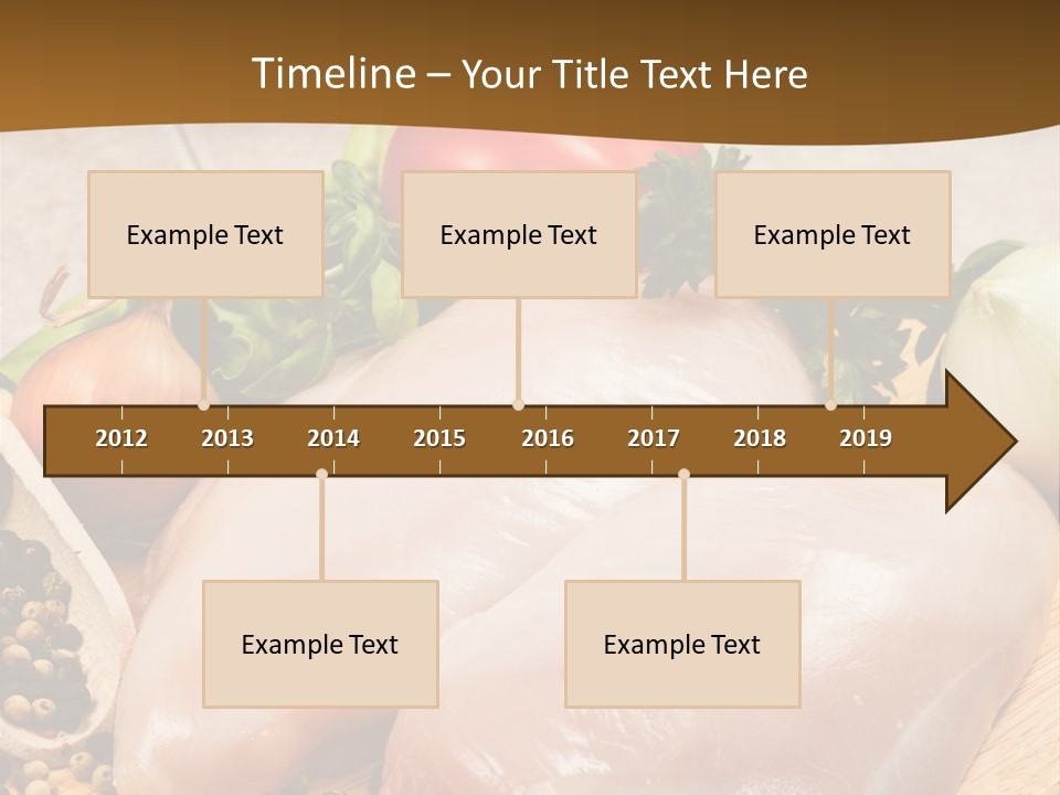 Grocery Meat Onion PowerPoint Template