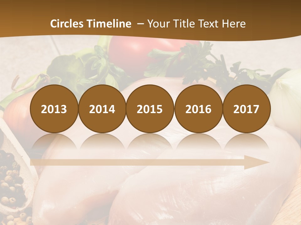 Grocery Meat Onion PowerPoint Template