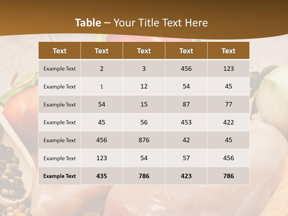 Grocery Meat Onion PowerPoint Template