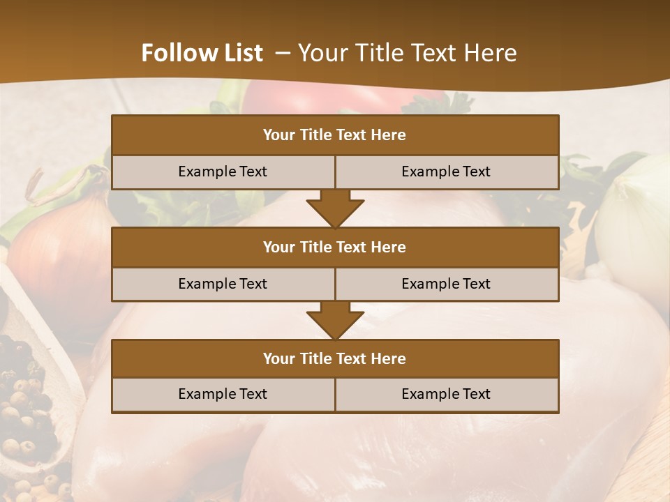 Grocery Meat Onion PowerPoint Template