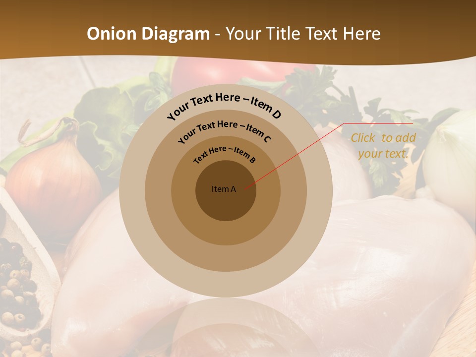 Grocery Meat Onion PowerPoint Template