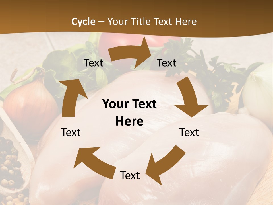 Grocery Meat Onion PowerPoint Template