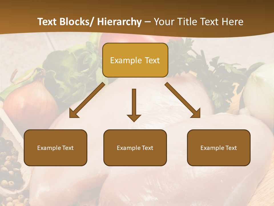 Grocery Meat Onion PowerPoint Template