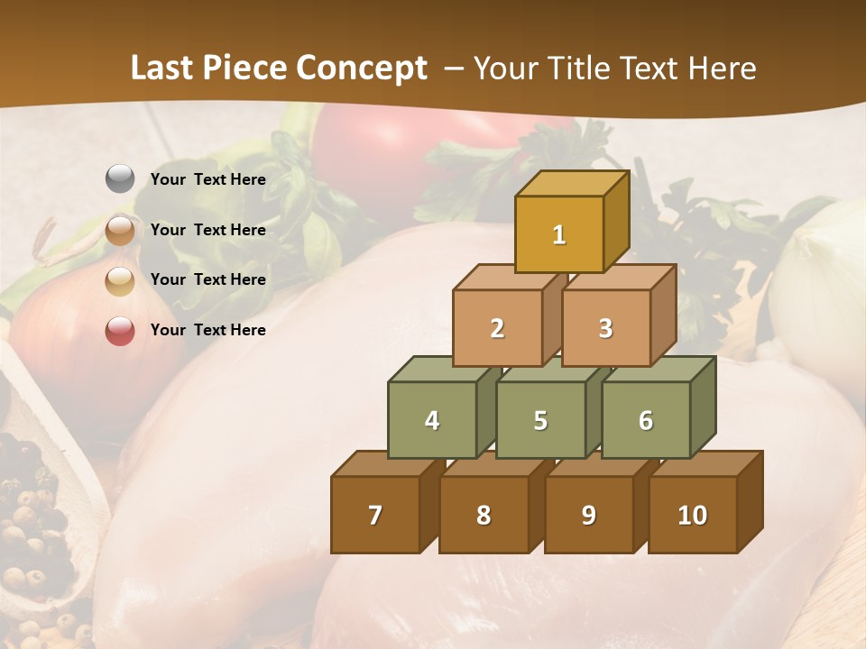 Grocery Meat Onion PowerPoint Template