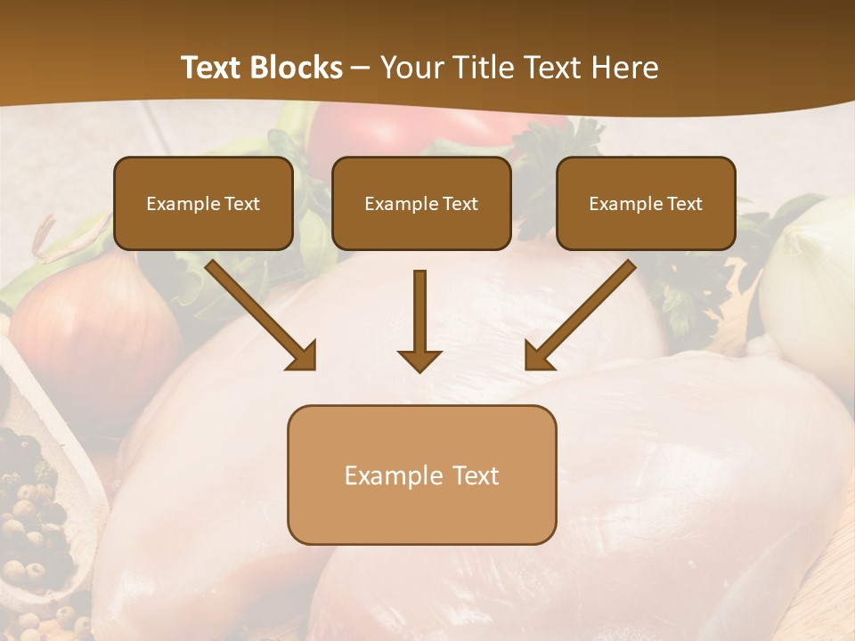 Grocery Meat Onion PowerPoint Template