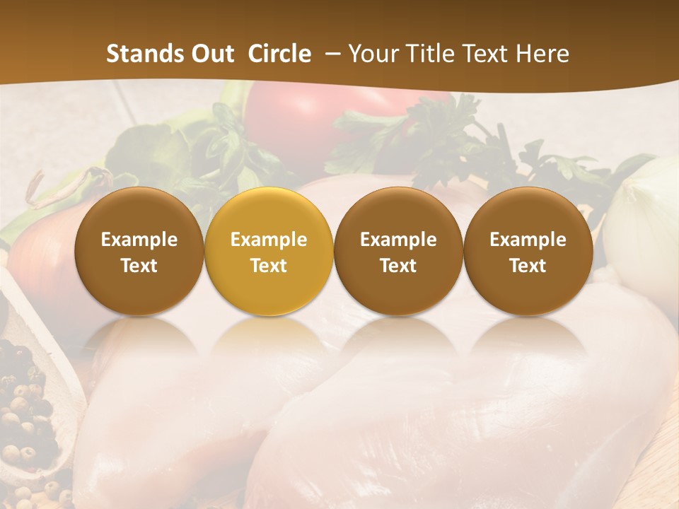 Grocery Meat Onion PowerPoint Template