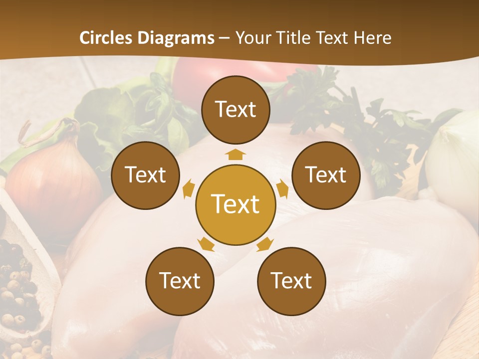 Grocery Meat Onion PowerPoint Template