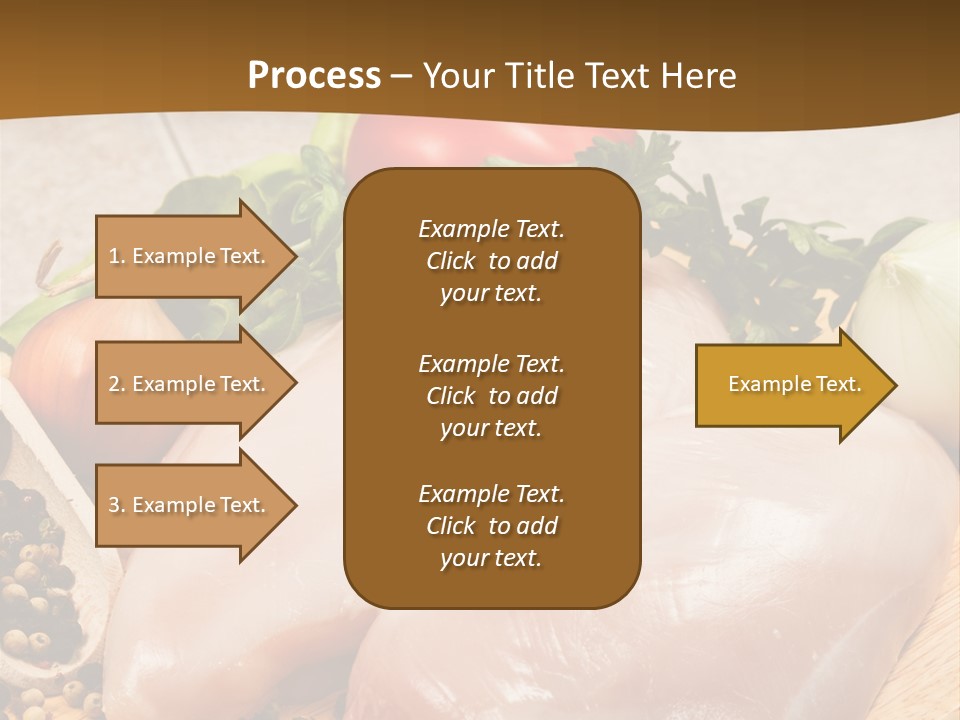 Grocery Meat Onion PowerPoint Template