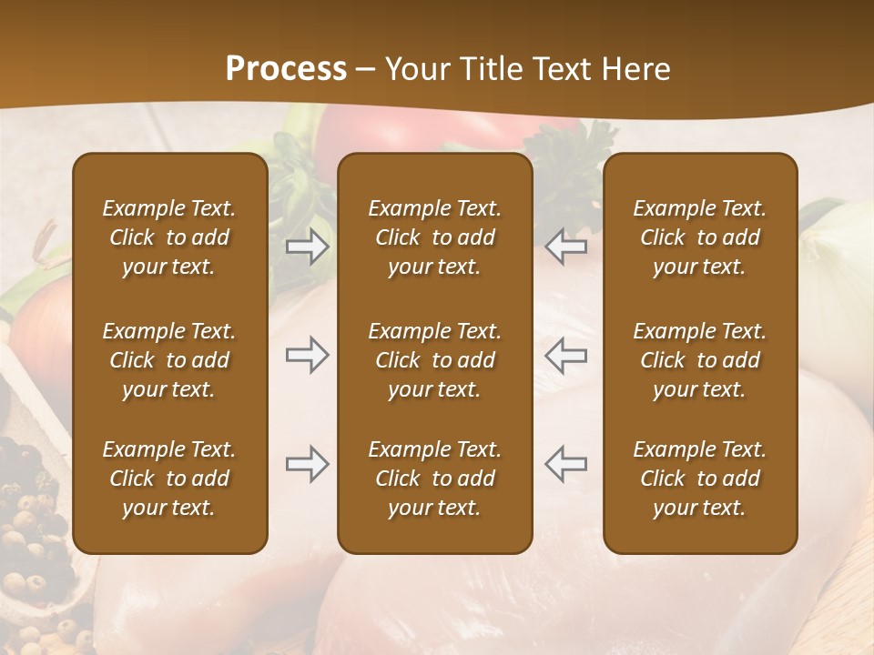 Grocery Meat Onion PowerPoint Template