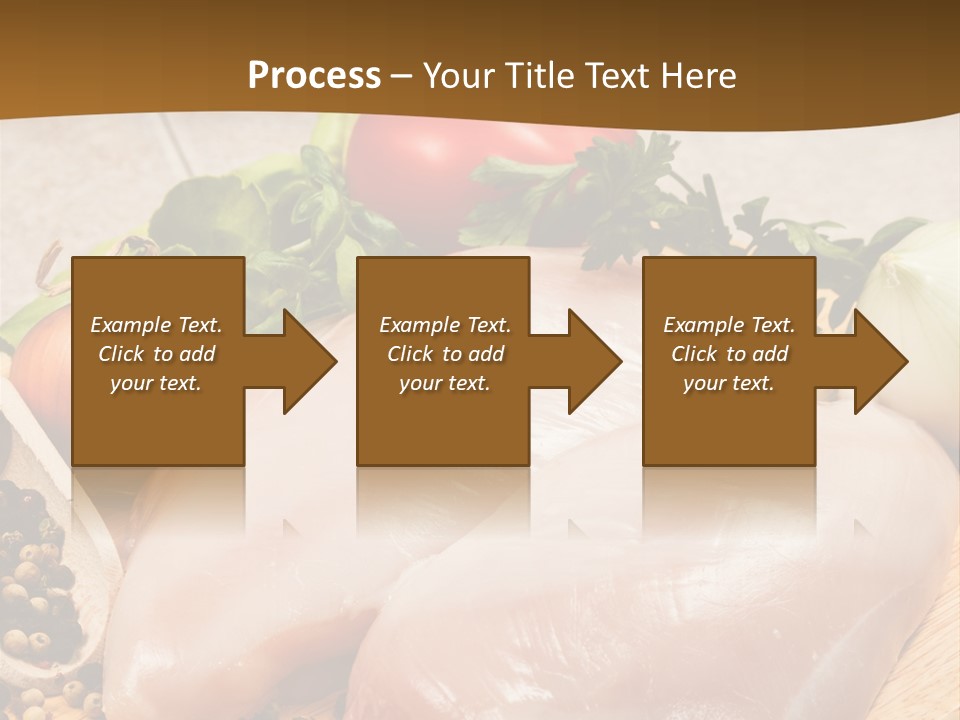 Grocery Meat Onion PowerPoint Template