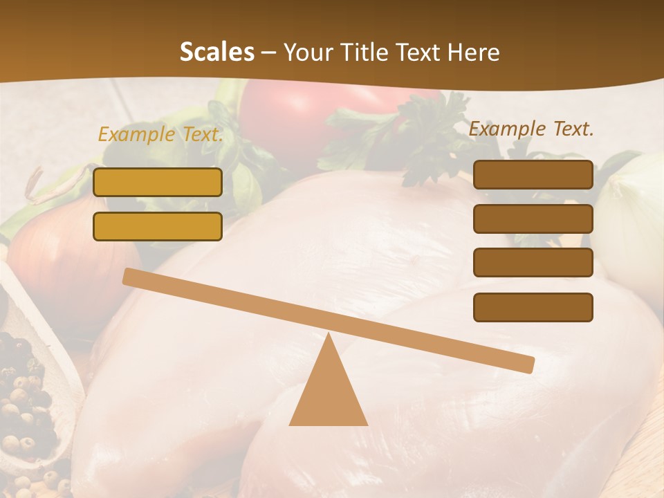Grocery Meat Onion PowerPoint Template