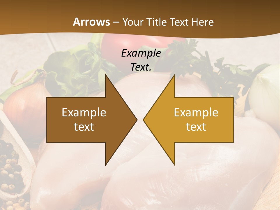 Grocery Meat Onion PowerPoint Template