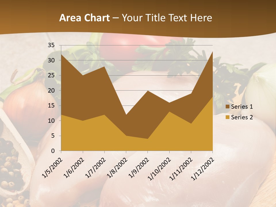 Grocery Meat Onion PowerPoint Template