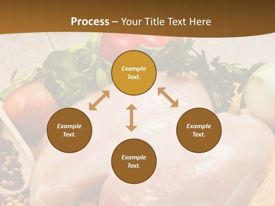 Grocery Meat Onion PowerPoint Template