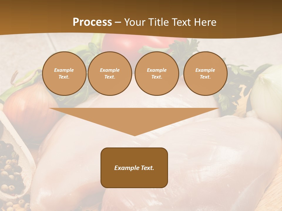 Grocery Meat Onion PowerPoint Template