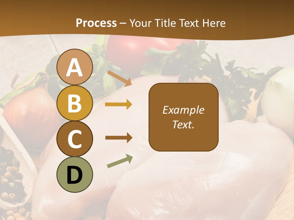 Grocery Meat Onion PowerPoint Template