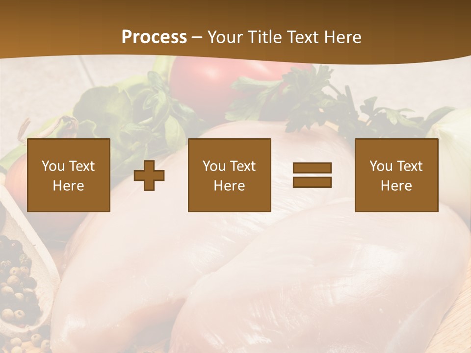 Grocery Meat Onion PowerPoint Template