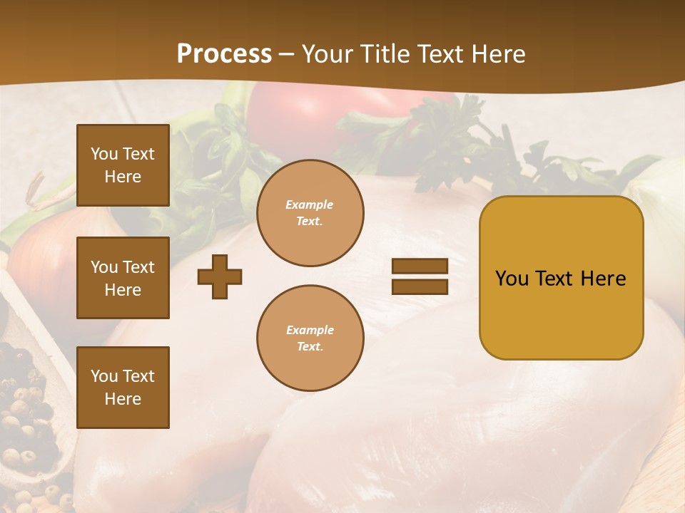 Grocery Meat Onion PowerPoint Template