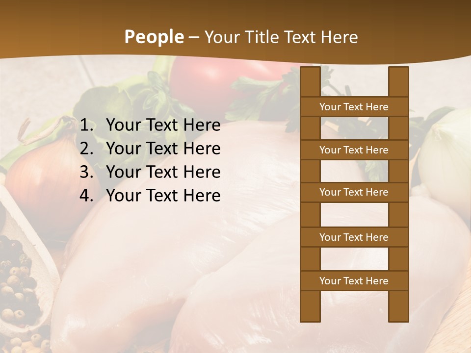 Grocery Meat Onion PowerPoint Template