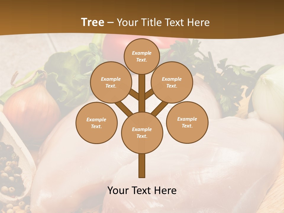 Grocery Meat Onion PowerPoint Template